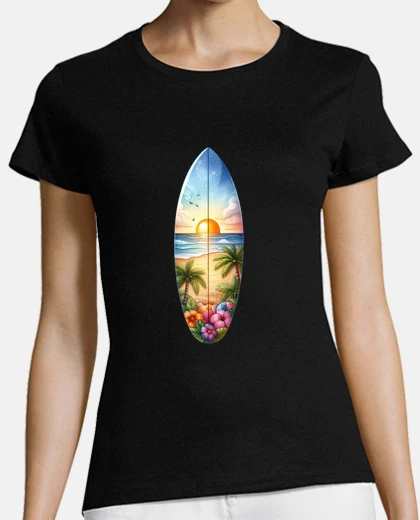T-shirt tavola da surf per passione