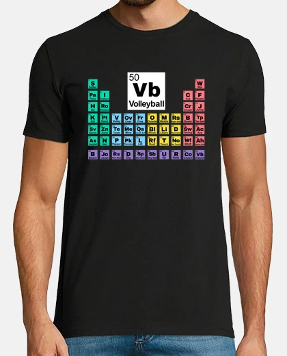 T-shirt tavola periodica della pallavolo