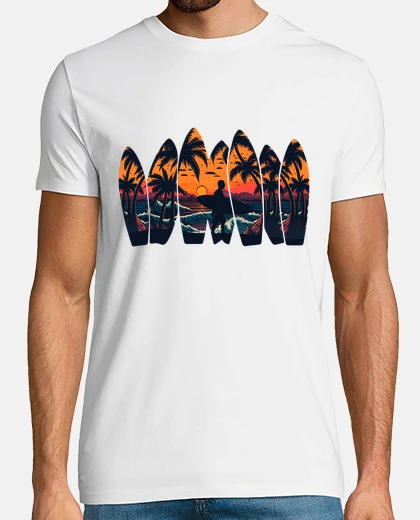 T-shirt tavola surf surf in per