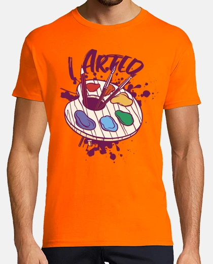 T-shirt tavolozza art deco della scuola di belle arti la arted