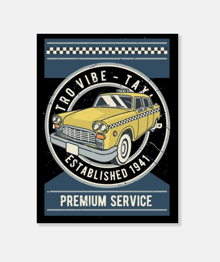 Tableau taxi jaune