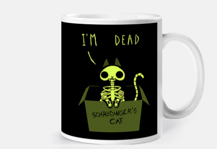 Taza Taza Gato Shchrodinger - doble cara