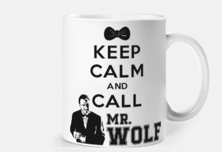 Taza Taza Keep Calm and Call Mr. Wolf