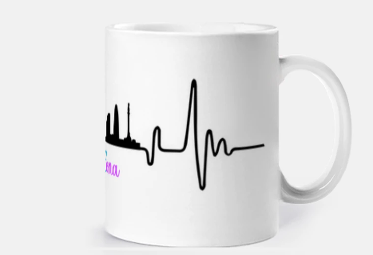 Taza TAZA LINIA DE VIDA BCN COLORES