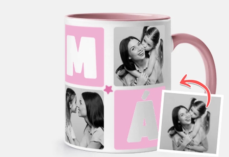 taza mamá con fotos personalizables