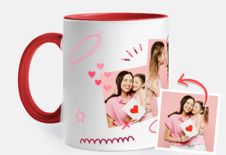 Taza taza mamá con fotos personalizables
