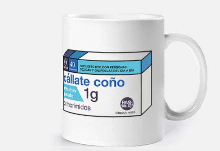 Taza Taza medicamento cállate