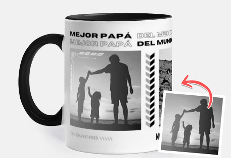 taza mejor papá con fotos