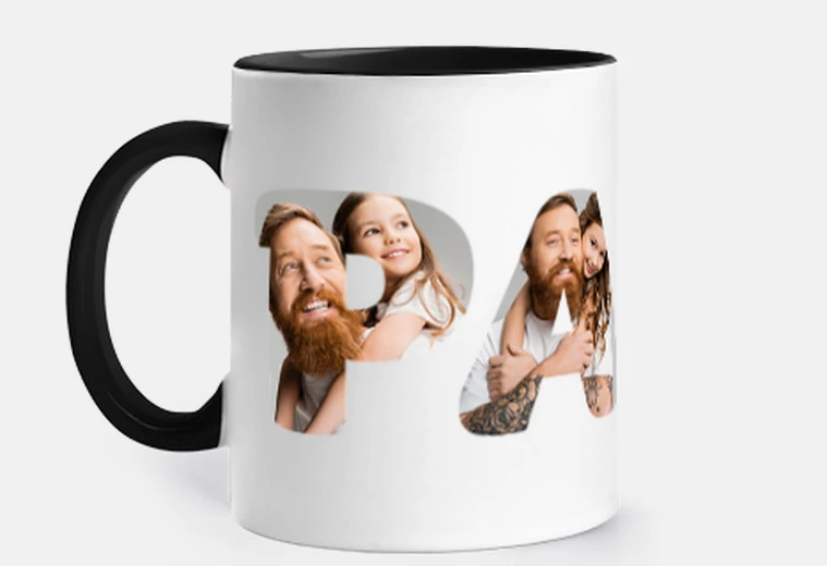 taza papá fotos personalizables