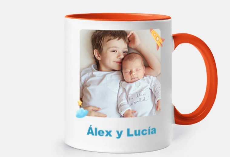 taza papa te queremos mucho foto texto personalizable