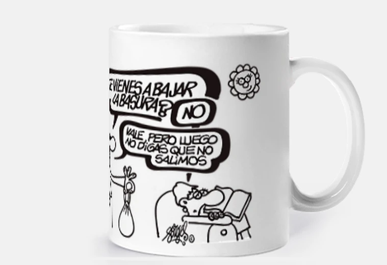 Taza Te vienes a bajar la basura