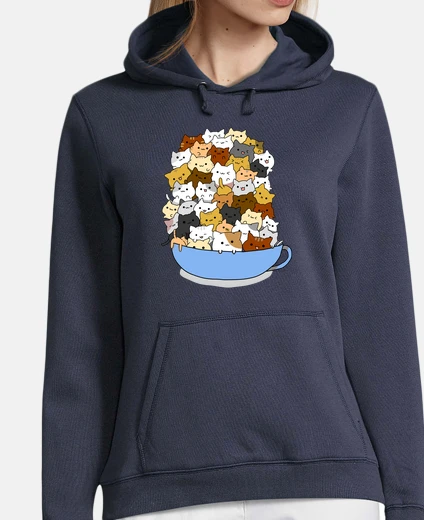 Sudadera Tazón de Gatos