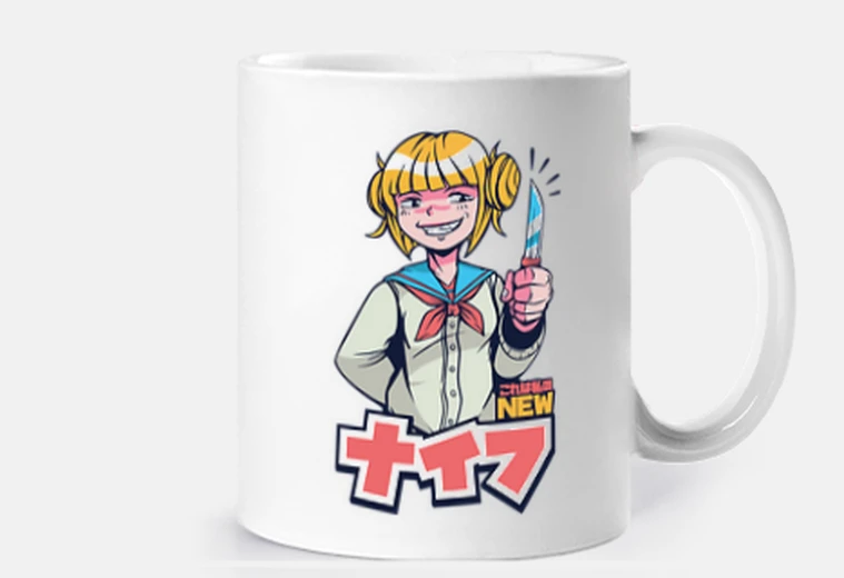 Tazza tazza coltello ragazza anime