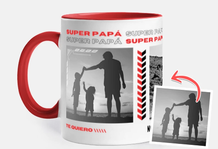 Tazza tazza con foto di super papà