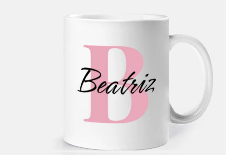 Tazza tazza con iniziali - b