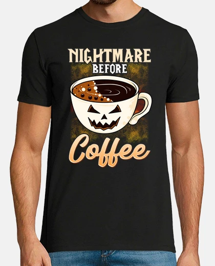 T-shirt tazza da caffè da incubo zucca di halloween horror geek