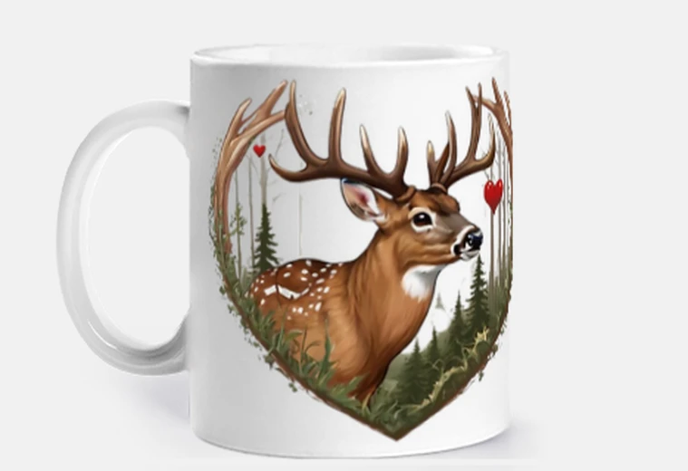 Tazza tazza della foresta cervo del bosco cerbiatto cerbiatto per personalizzare cornetti con infusione di