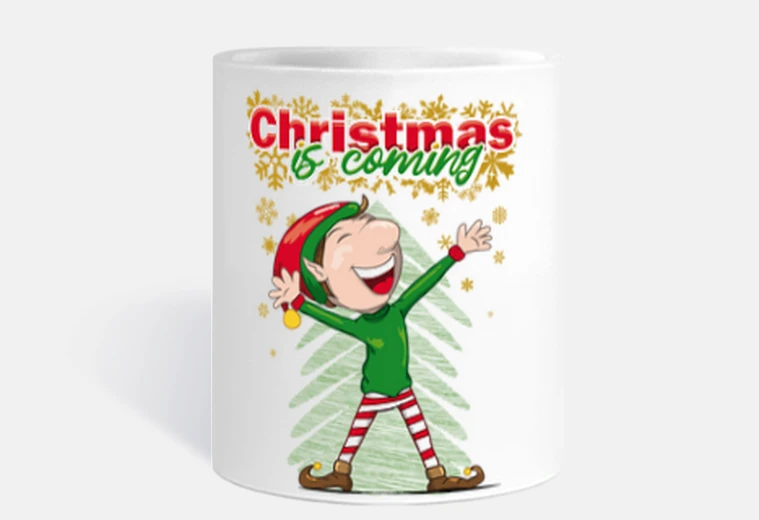 Tazza tazza di elfo di buon natale