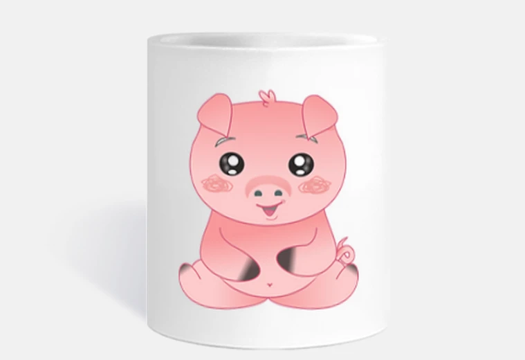 Tazza tazza di porcellino