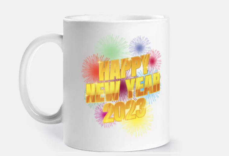 Tazza tazza felice anno nuovo 2023 buon natale amore pace