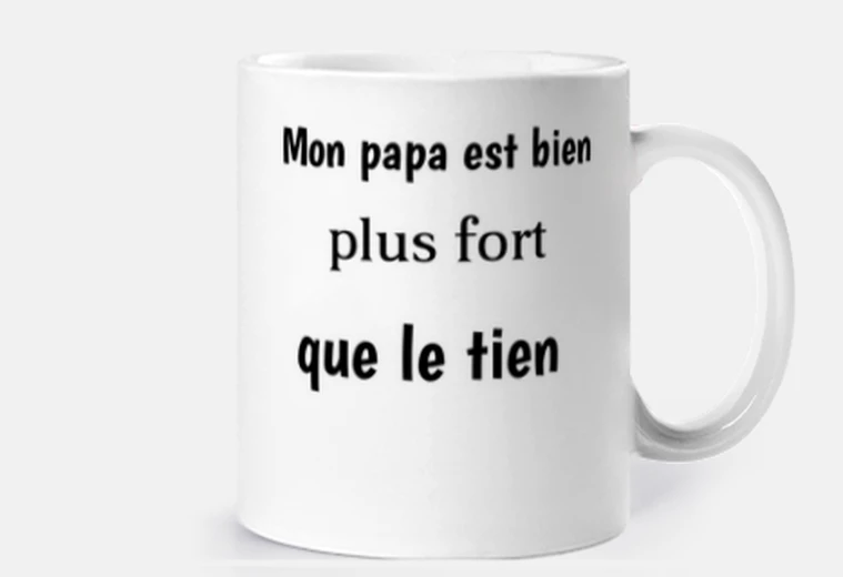 Tazza tazza in ceramica, mio padre è molto più forte del tuo, al cuoco piace ridere e dire cose divertenti