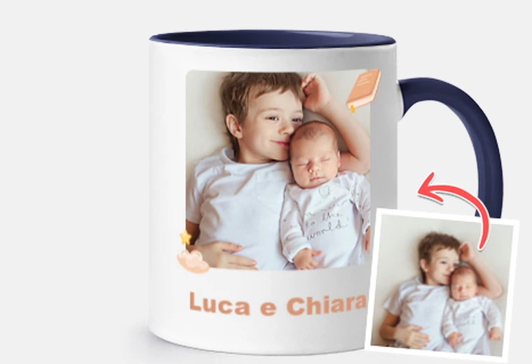 tazza mamma ti vogliamo tanto bene con foto e testo personalizzabili