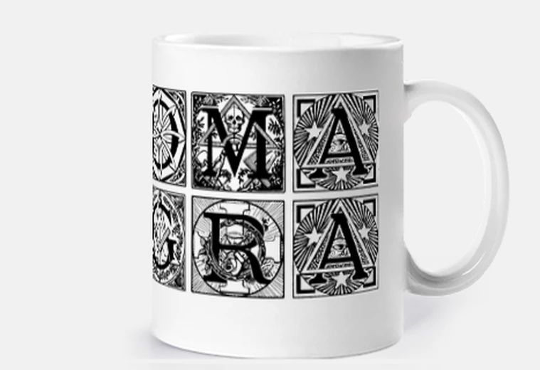 Tazza tazza massonica con logo w