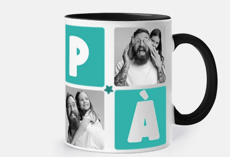 tazza papà con foto personalizzabili