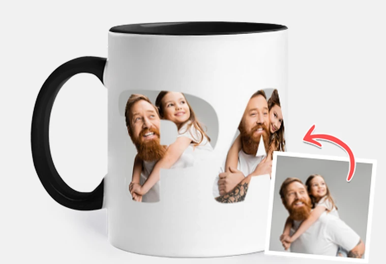 tazza papà con foto personalizzabili