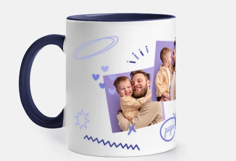 tazza papà con foto personalizzabili