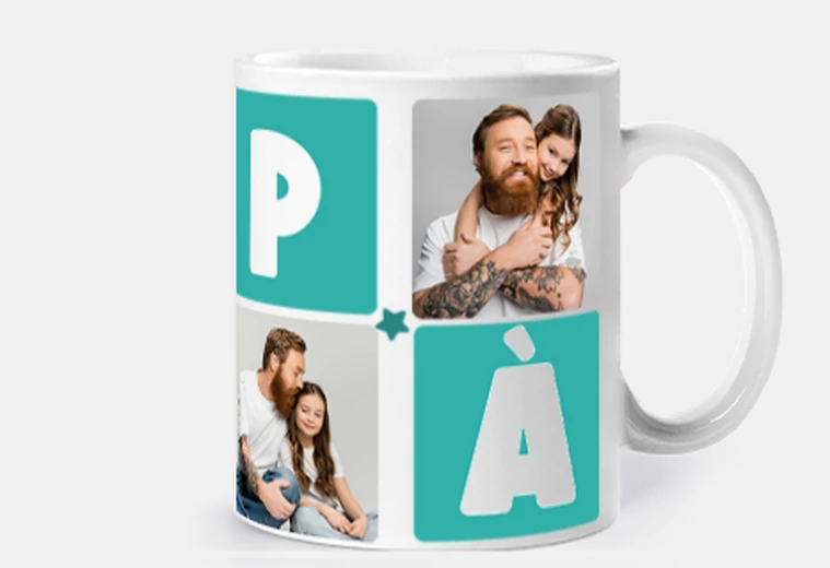 tazza papà con foto personalizzabili