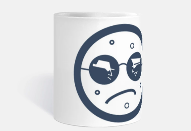 Tazza Tazza TP logo circolare blu