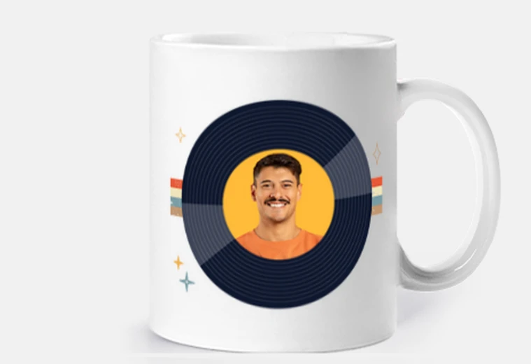 tazza vintage 1984 foto personalizzabile