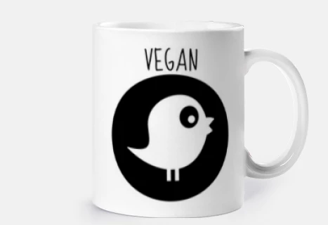tazza pulcino vegano