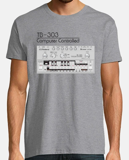 T-shirt tb-303 synth analogico