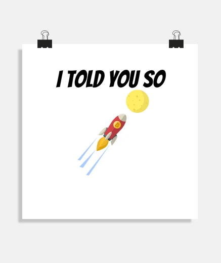 Poster te l39avevo detto bitcoin