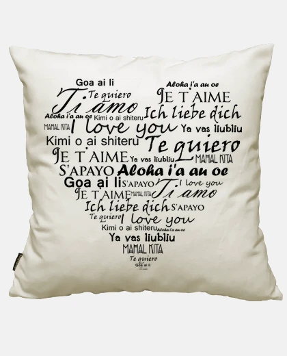 Funda Te quiero en varios idiomas