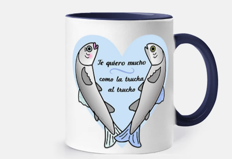 Taza Te quiero mucho como la trucha al truch