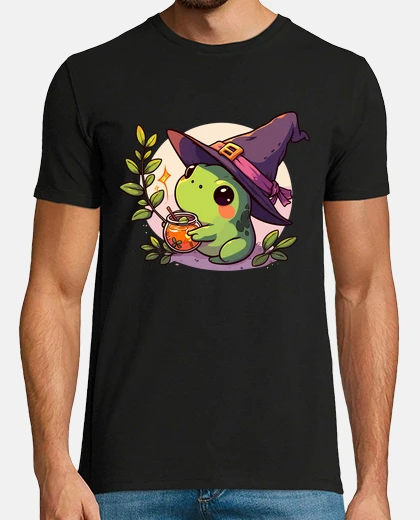 T-shirt Tea Party con la rana stregata kawaii