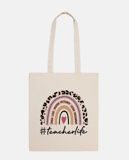 Bag teacher life rainbow