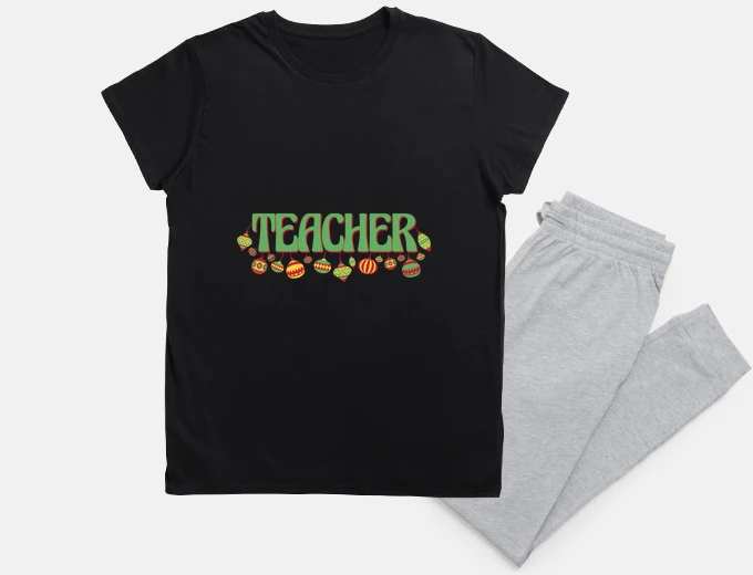Pyjama teacher teacher for christmas