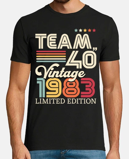 T-shirt team 40 years limited edition 1983