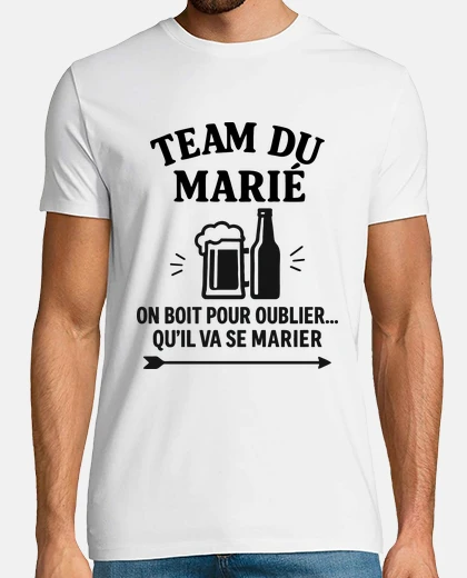 Tee-shirt Team marié,enterrement vie de garçon