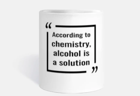technically alcohol is a solution