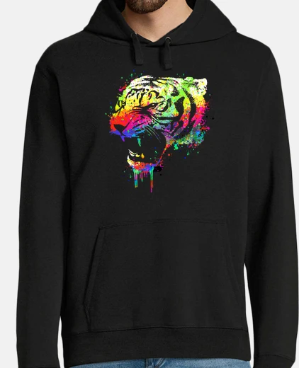 Hoodie Technicolor Tiger