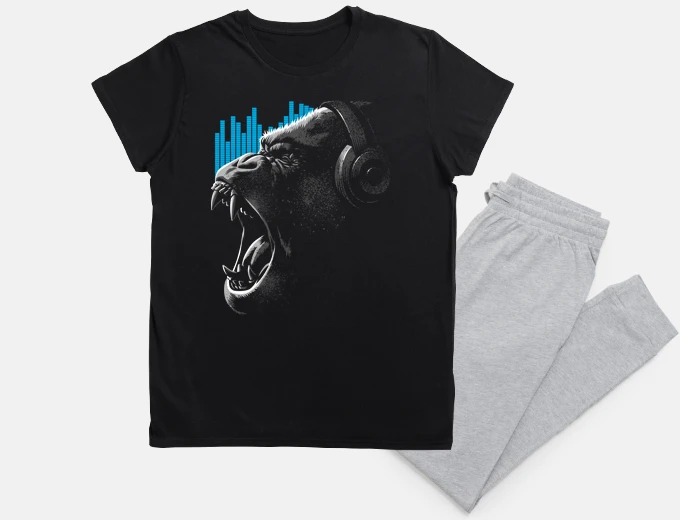 Pyjama techno gorilla