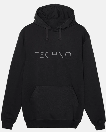 Sudadera techno minimalist typography