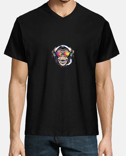 Playera techno monkey rave