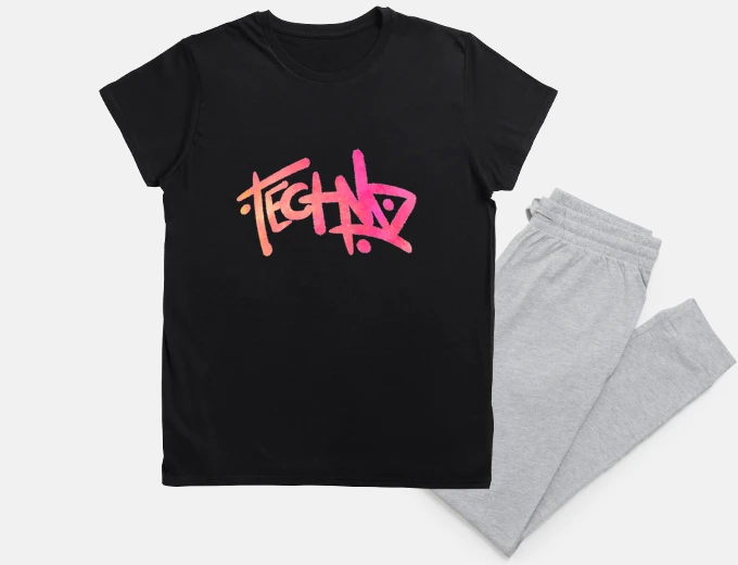 Pyjama techno tag