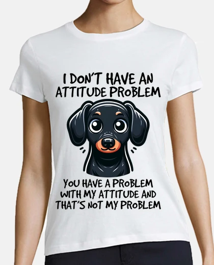 Tee-shirt teckel caractere provocateur chien